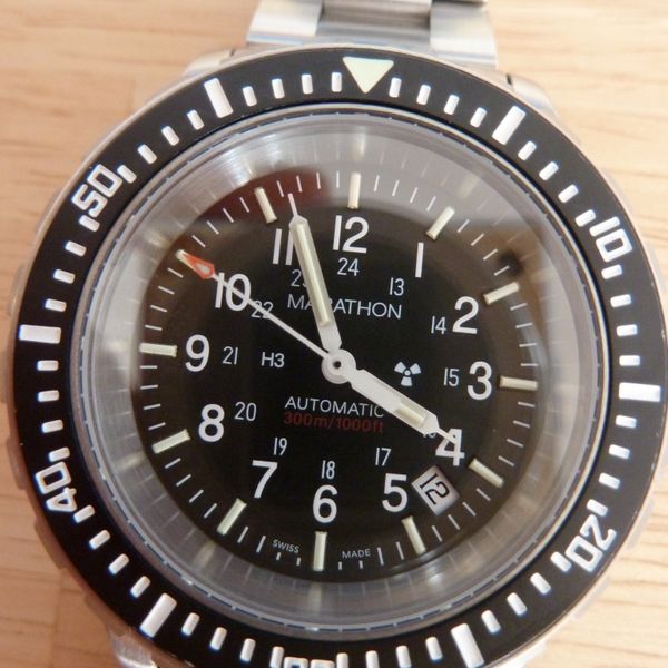 Marathon GSAR sterile dial + Canadian army bracelet -- RARE 690 ...