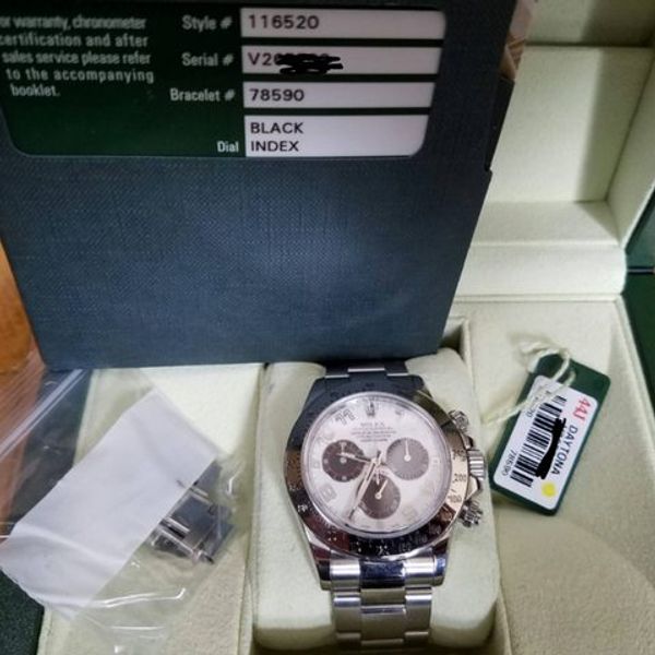FSOT: Rolex Daytona 116520 with Panda Racing dial | WatchCharts