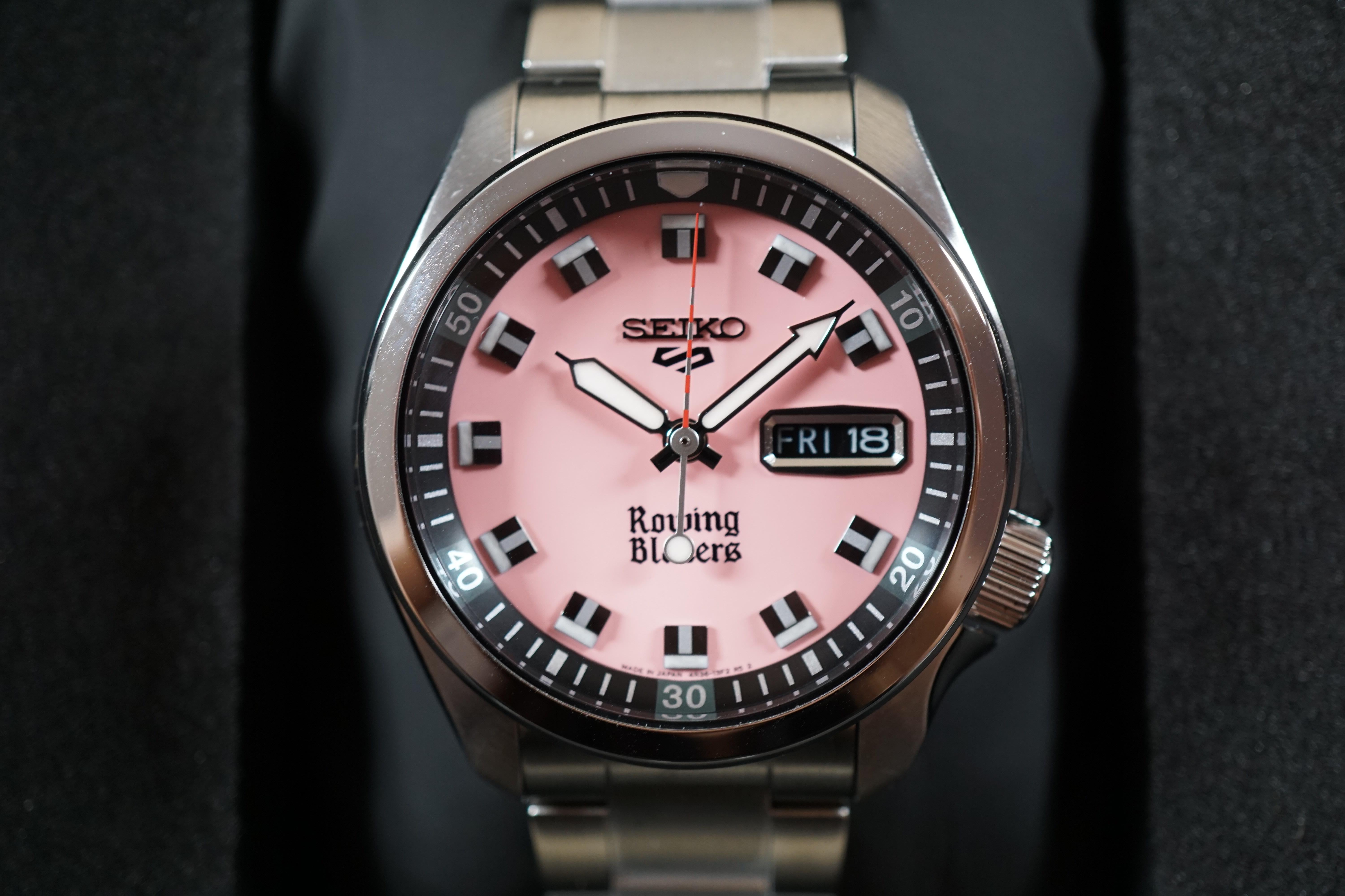[WTS] Seiko x Rowing Blazers 5 SRPJ67 4R36 Pink Dial Automatic - $595 ...