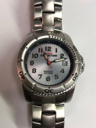 timex expedition stainless steel