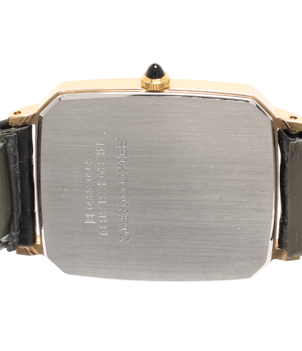 【SEIKO Quartz 】 クレドール 14K　 5930 - 5350 Seiko Credor 5930-5350 Vintage 14K St.Steel Silver Gold