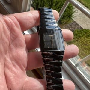 Rado Diastar 15203363 Black Ceramic Watch. 28mm Face