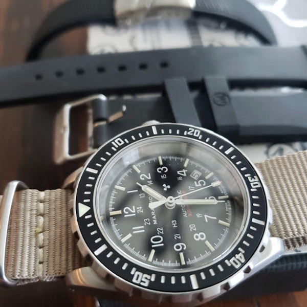 FS: Marathon GSAR 41mm Sterile SS with rubber & Extras | WatchCharts