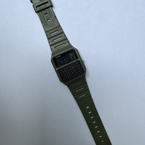 Casio Retro Databank Green Digital Watch CA-53WF-3BDF