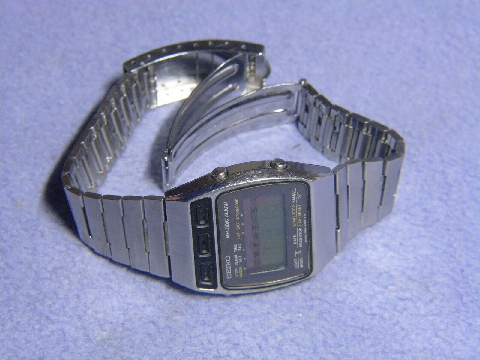 Vintage Seiko Melodia A169-5000 Melodic Alarm LCD Digital Watch As