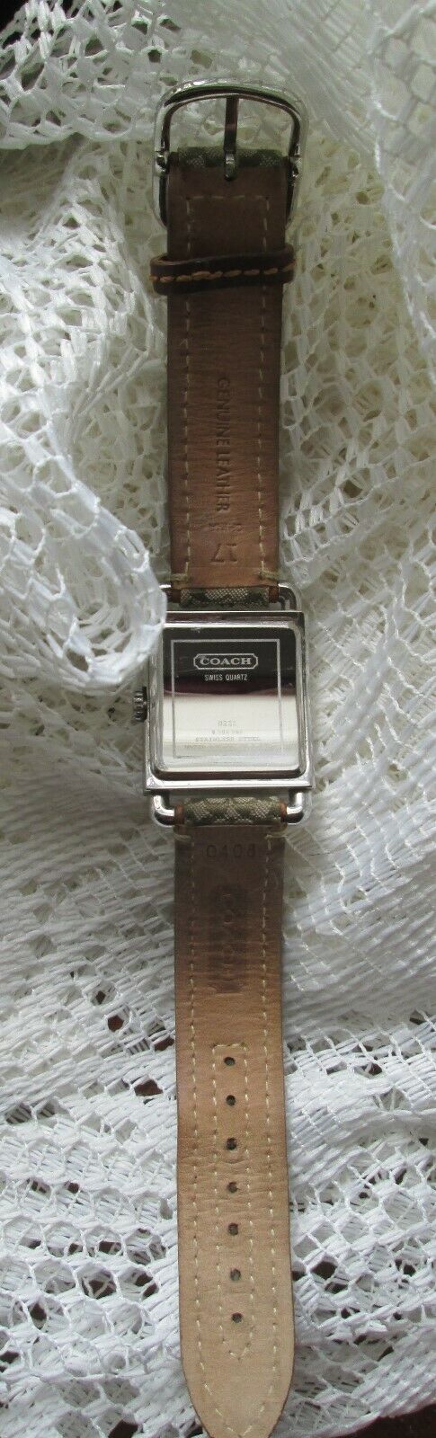 coach square watch