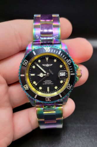 Invicta Pro Diver Automatic Men's 40mm Iridescent Rainbow