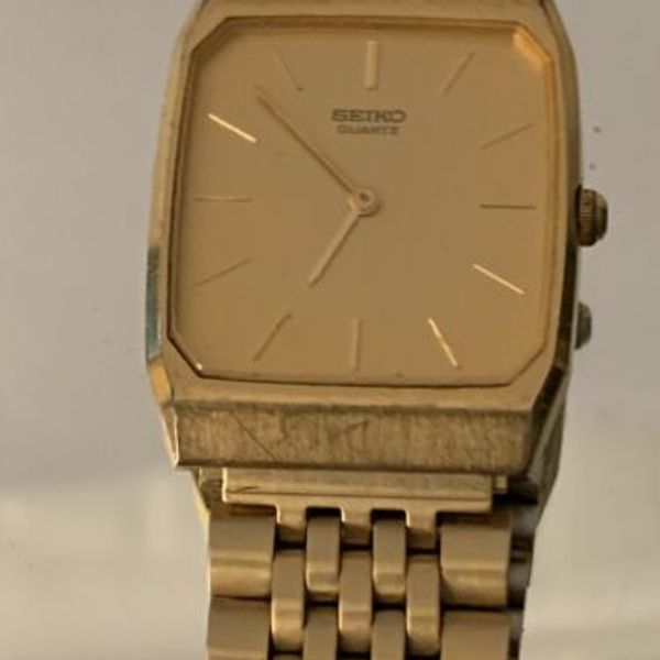 Vintage Seiko Japan 6530 5080 RO Square Quartz Gold plated Men's Wrist Watch  | WatchCharts