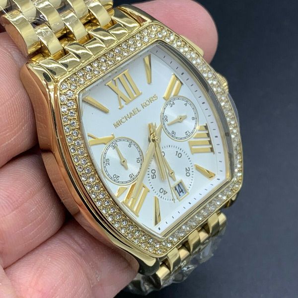MICHAEL KORS MK-5898 CHRONOGRAPH 24 HOURS DUAL TIME DATE QUARTZ