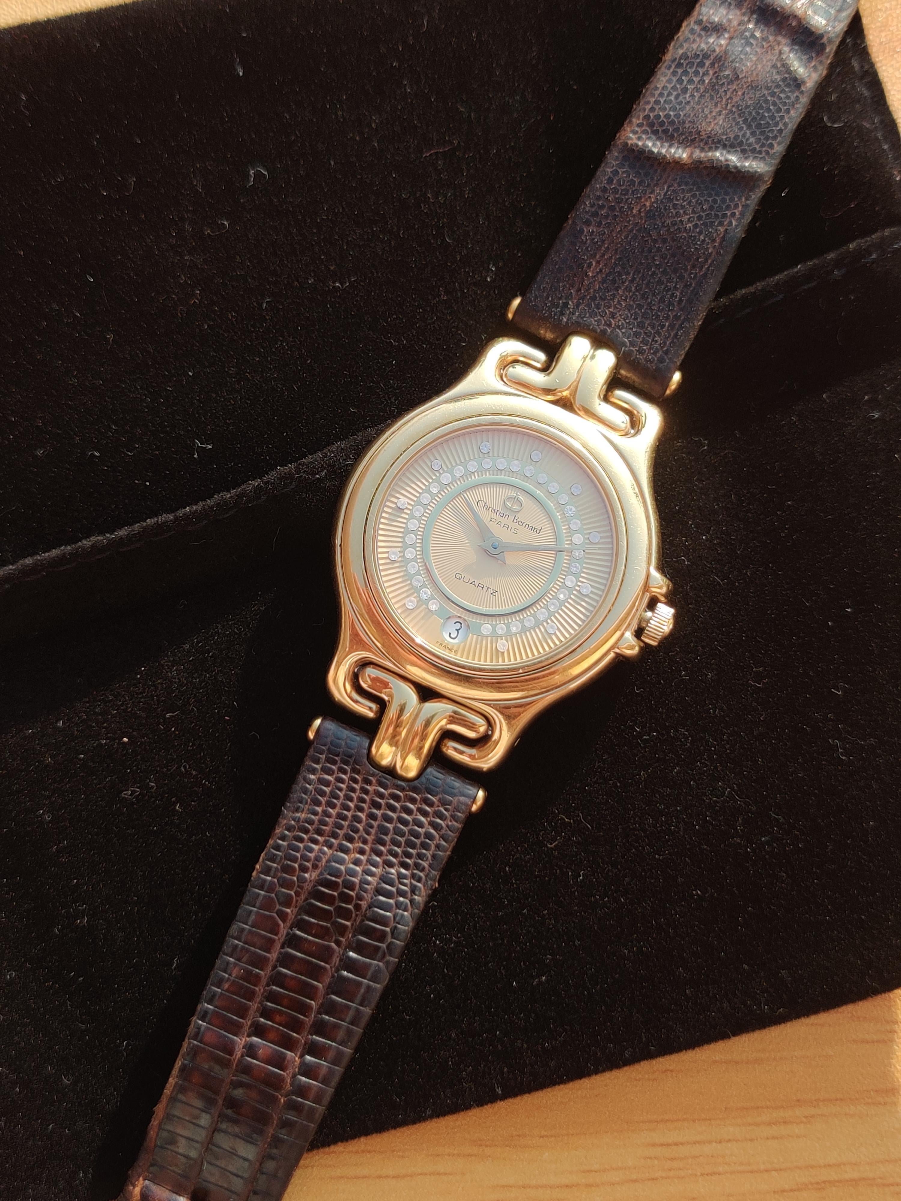 Christian bernard 18k on sale gold watch price