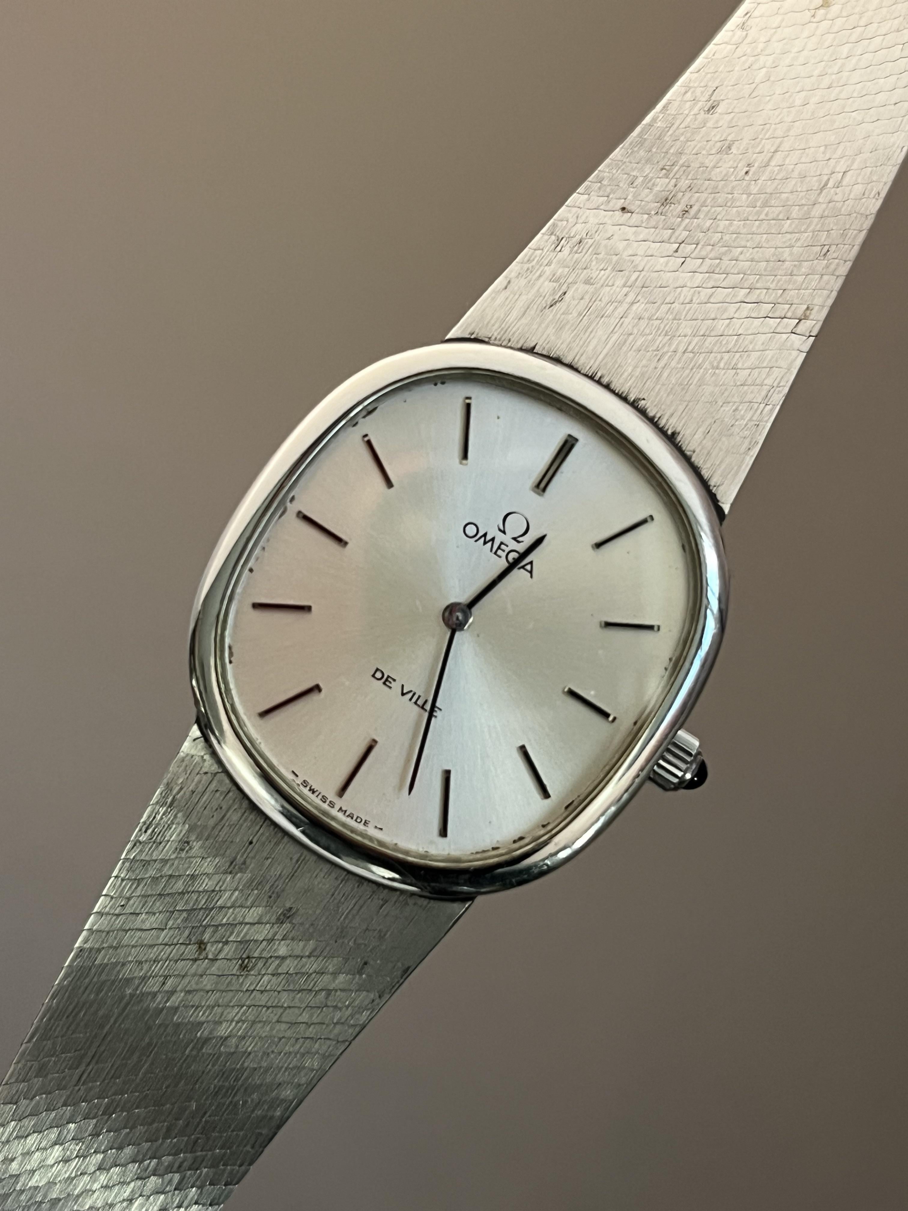 WTS Omega DeVille Ellipse Integrated bracelet Mechanical cal