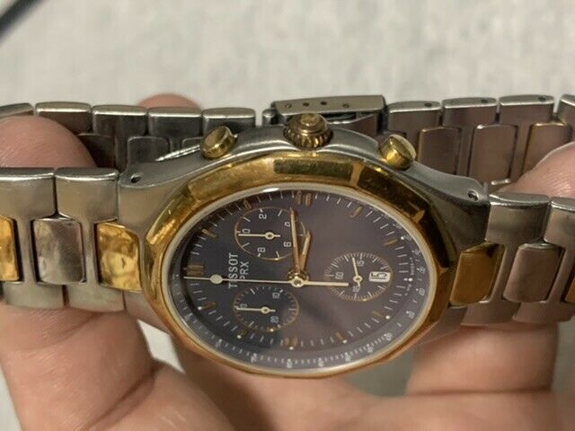 VINTAGE MEN S TISSOT PRX P475 QUARTZ CHRONOGRAPH WATCH