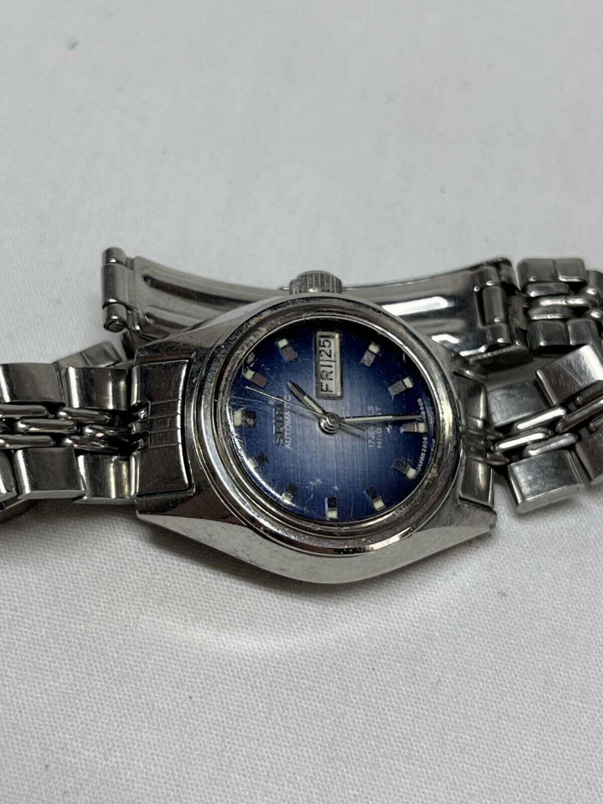 Ladies Seiko 2206-0118 Hi-Beat 17 Jewels Automatic Day Date 