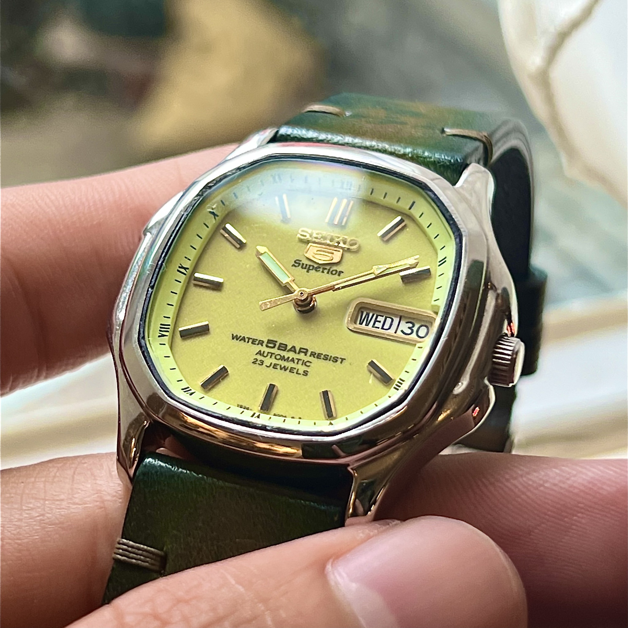 WTS] Seiko Superior Luminous “TV Dial” SKZ040 + Handmade Strap