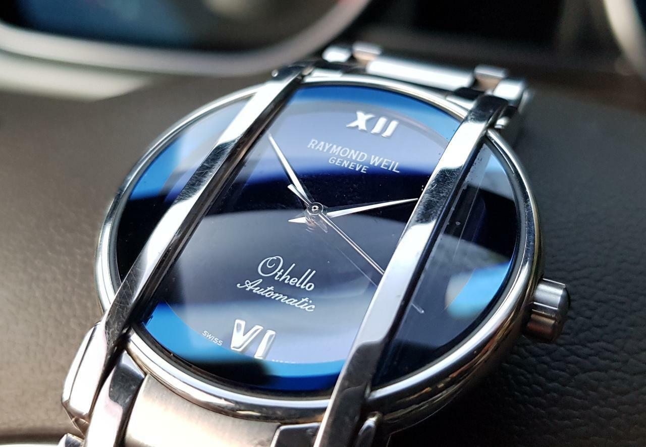 Watch Raymond Weil Othello Blue Dial Date Stainless Steel