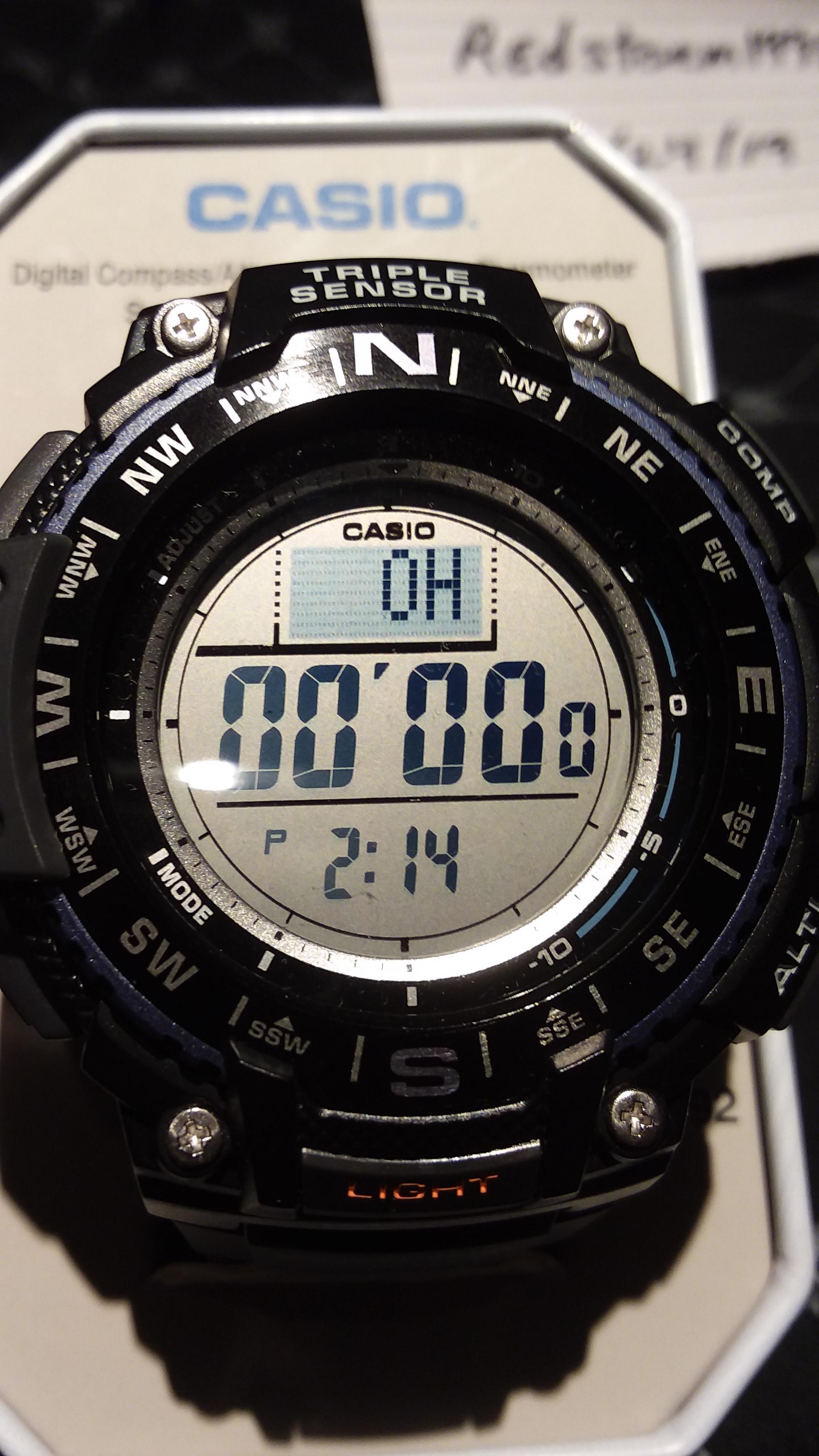 WTS Casio SGW 1000 triple sensor WatchCharts Marketplace