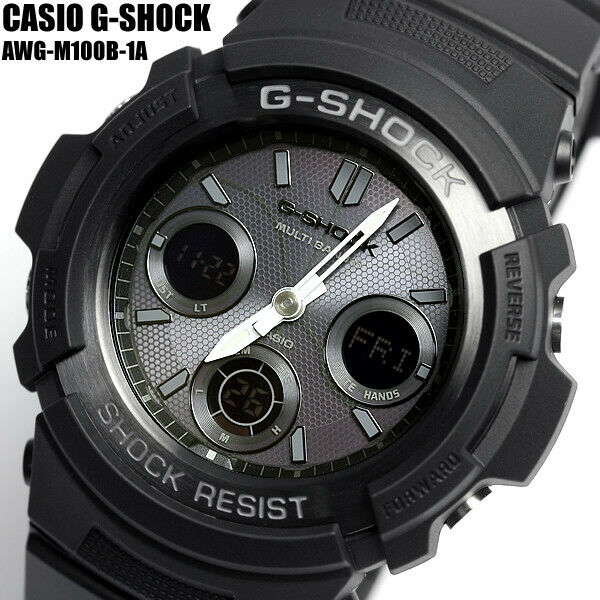 CASIO AWG-M100B G-SHOCK 20 ATM SOLAR 20 BAR Water Resistant