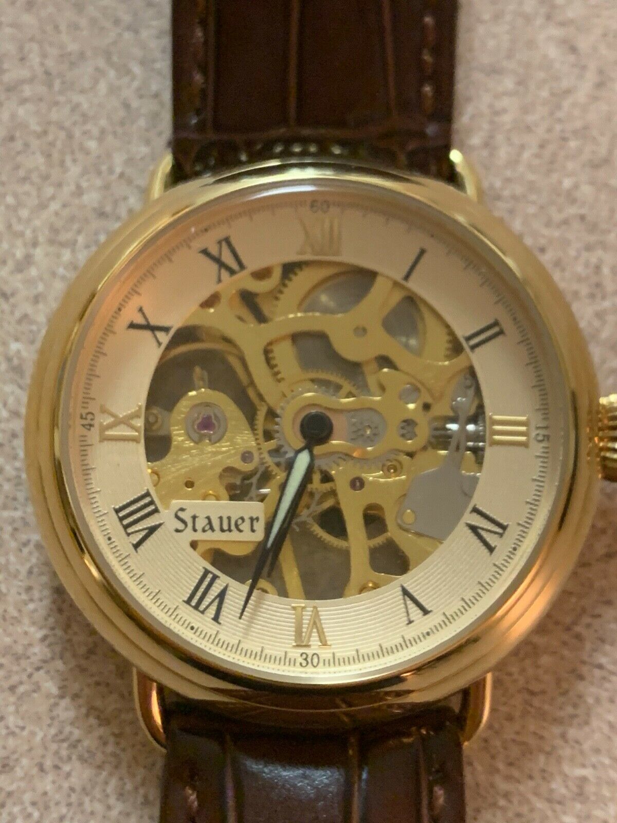 Stauer 1779 Skeleton Ladies Watch - Manual Wind - Model 14894 - 2 Bands Women Mechanical (Manual) Skeleton Wristwatches for sale  main image 4