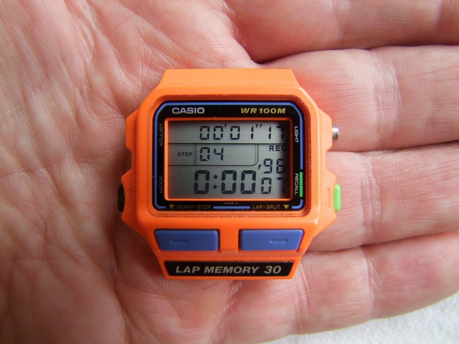 カシオ　DB-500W　ラップメモリー 30 ジャンク品】CASIO ラップメモリー30 SDB-500WB-9 腕時計 - メルカリ