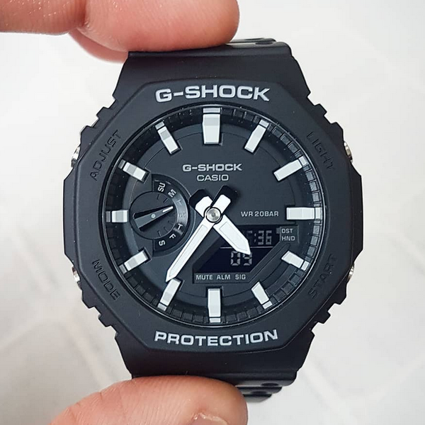 Casio G-Shock Quartz Watch - GA 2100 1AER - Black - Octagon Series ...