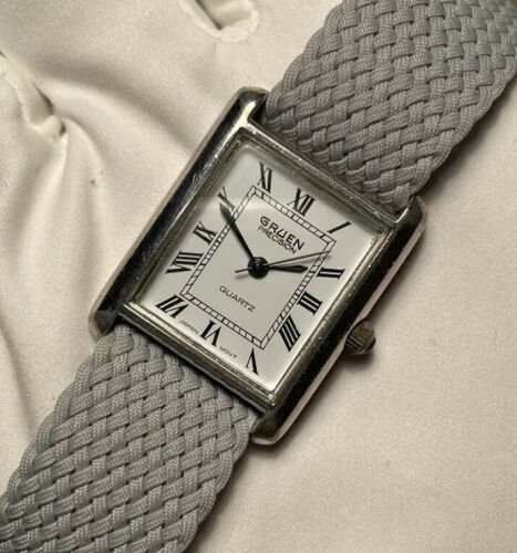 Very Rare Vintage Gruen Precision Tank 23.5mm Cartier Tank Homage