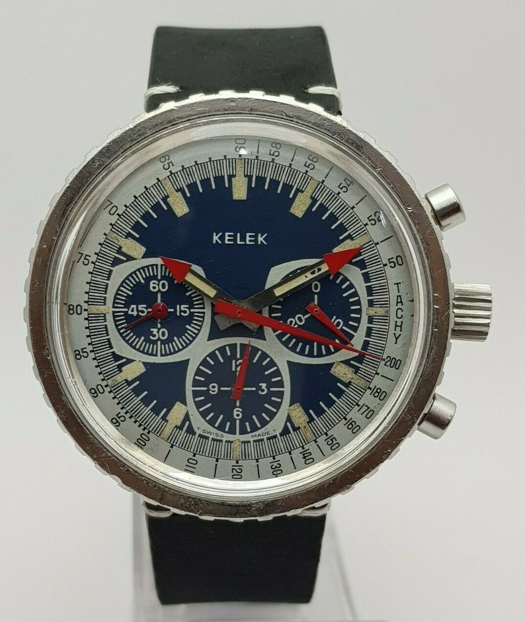 VINTAGE KELEK STARS AND STRIPES CHRONOGRAPH CAL VALJOUX 7736 CIRCA