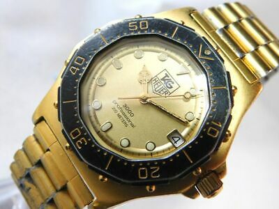 TAG HEUER 937.406 DATE GOLD MEN S VINTAGE WATCH SWISS QUARTZ