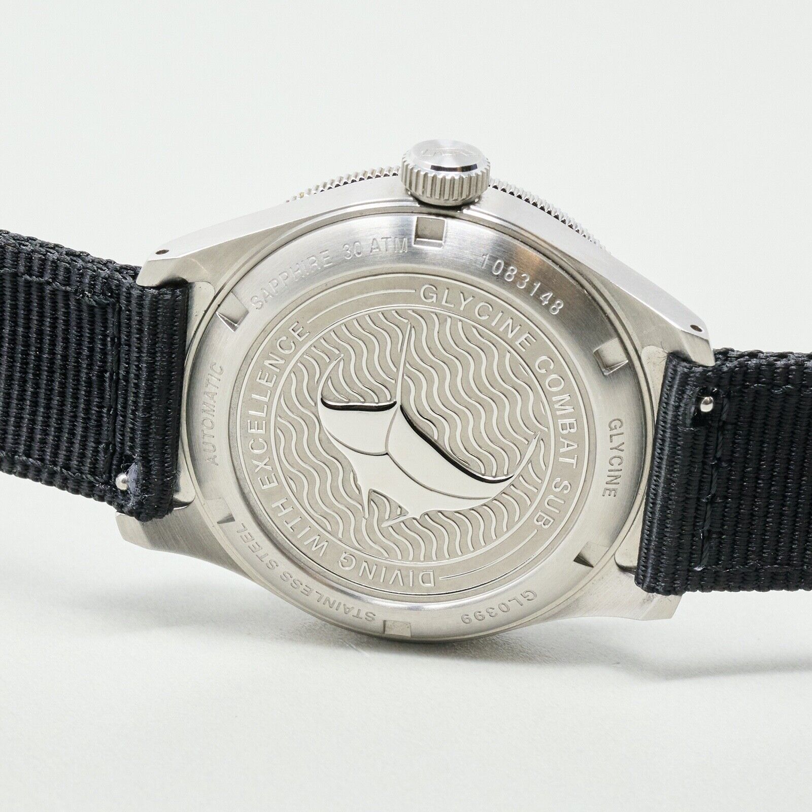 Glycine Combat SUB 39 Black Men's Watch| Ref GL0399
