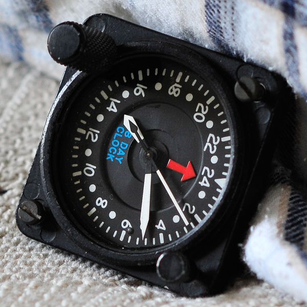 FS Wakmann aircraft 8 day clock, 24 hr dial with GMT WatchCharts