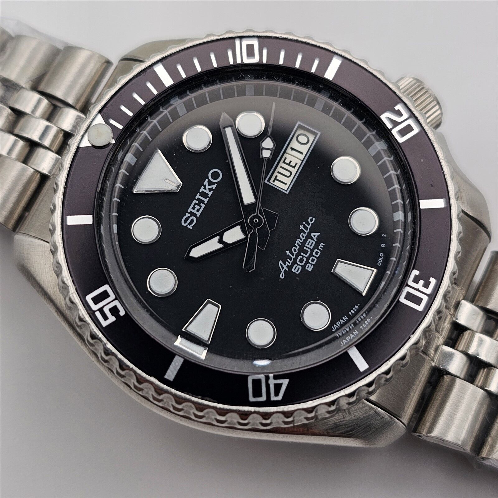 SEIKO 7S26 0020 SKX007 MENS BLACK SUMO GMT INSERT EU SHIP SEIKO 7S26 0020 SKX007 MENS BLACK SUMO GMT INSERT EU SHIP