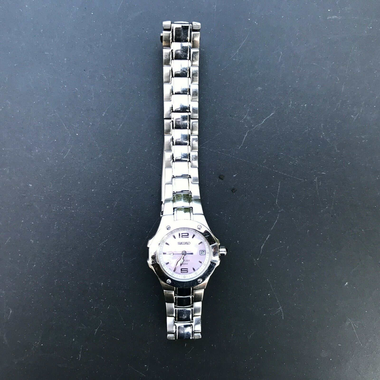 SEIKO 7N82 0CA0 Coutura Stainless Steel Saphire Crystal 25mm watch