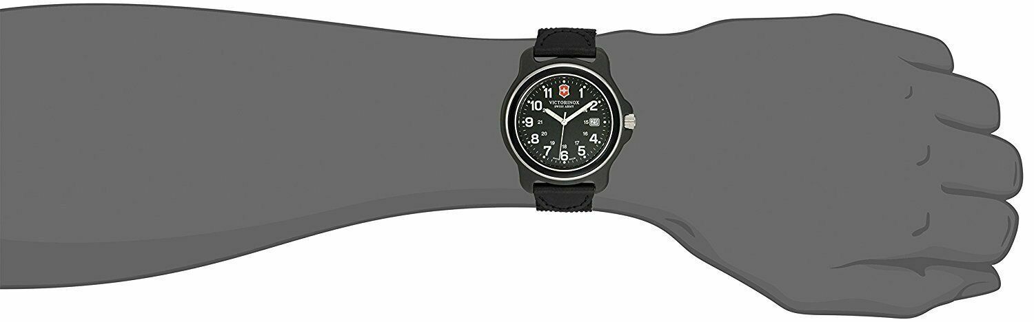 Victorinox men's 249087 original xl black stainless hotsell steel watch