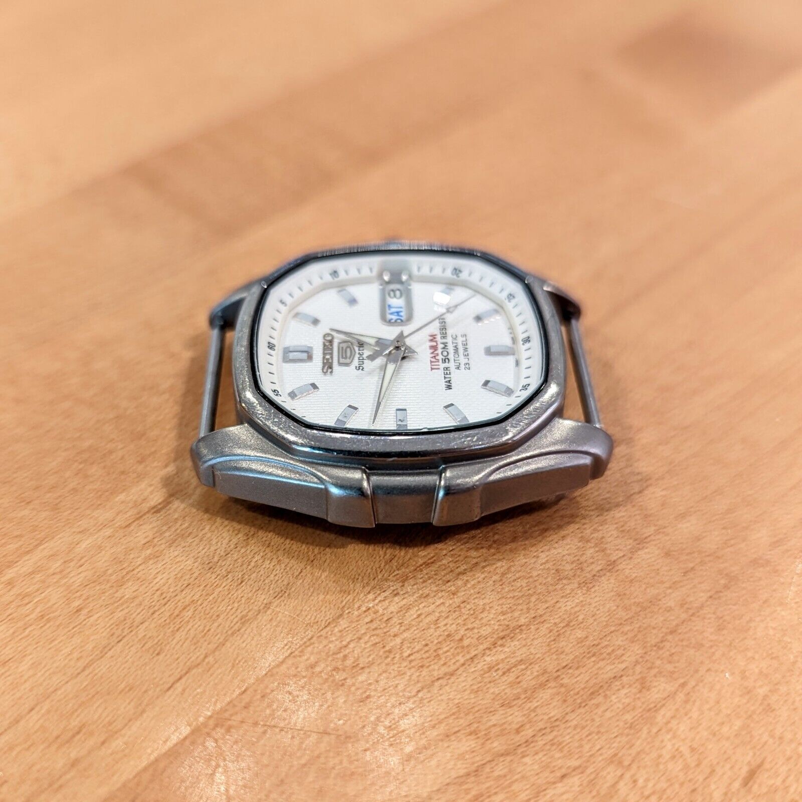 Seiko 5 Superior Titanium Automatic Day Date 37mm 7s36-5020 SUPER 