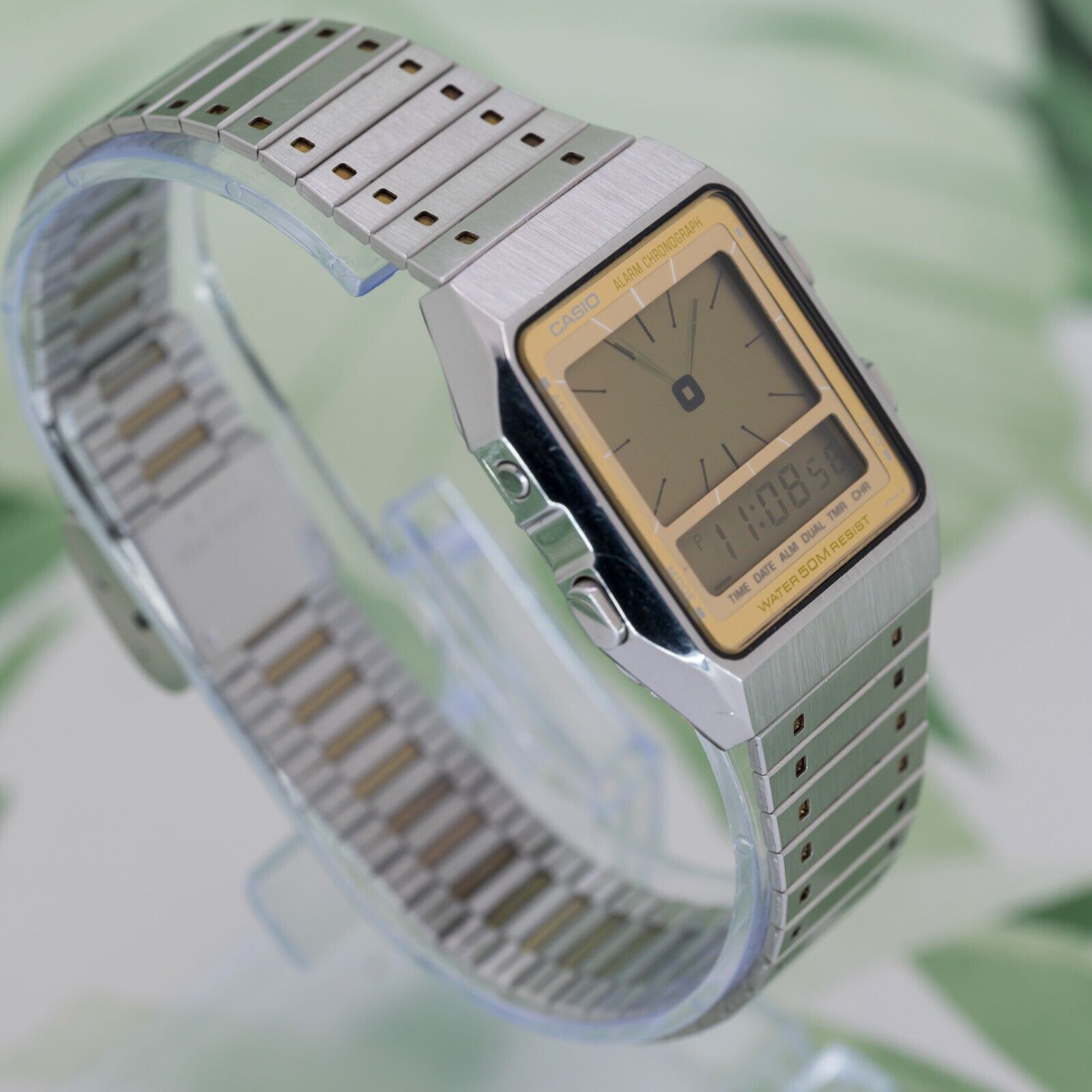 1982 CASIO AE-90W ANA-DIGI WR 50M ALARM CHRONO VINTAGE DIGITAL 