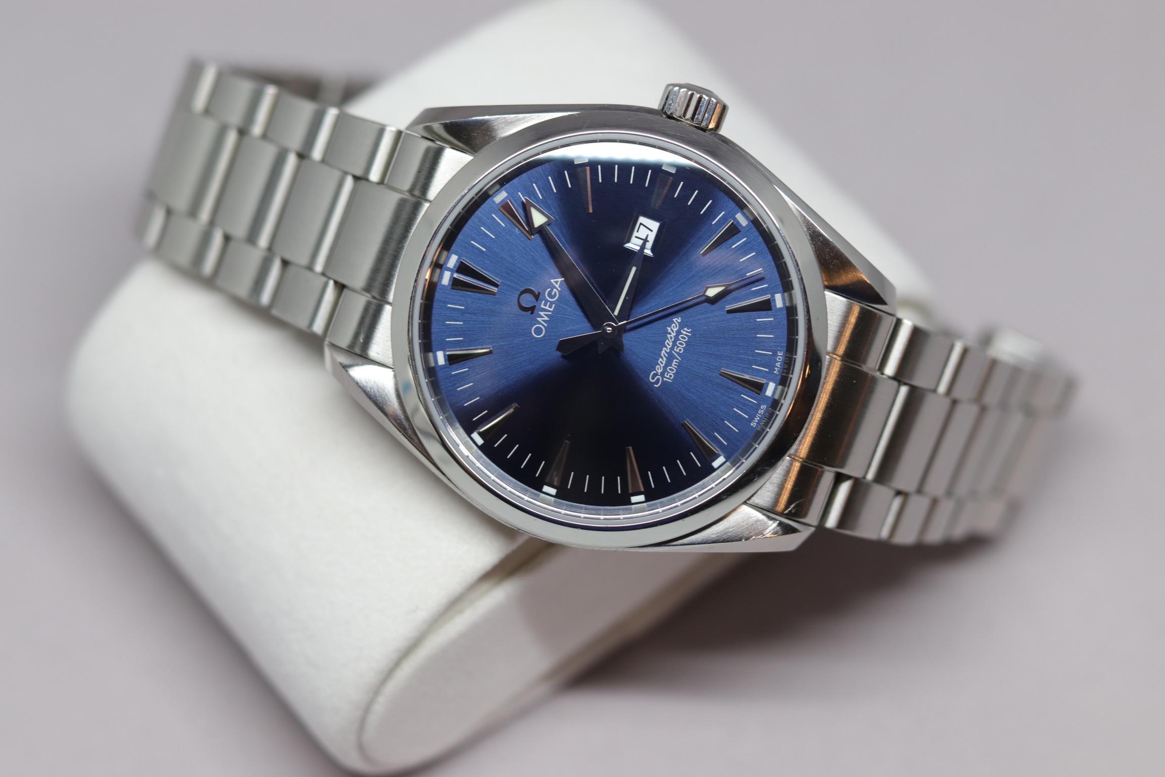 WTS Omega Seamaster Aqua Terra 2517.80 39mm Blue Dial Quartz