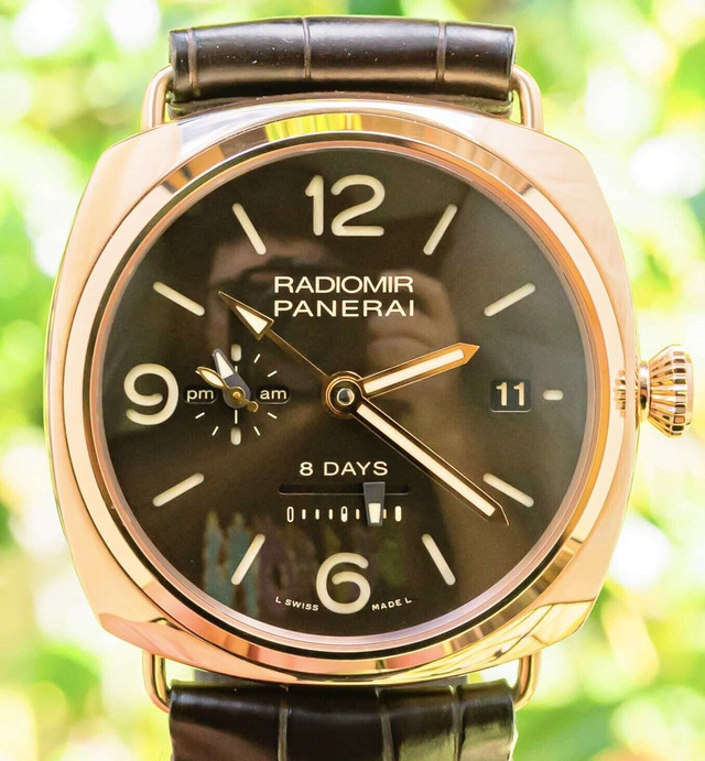 FS Panerai 395 Radiomir 8 Days GMT Oro Rosso 45mm Goldtech Brown