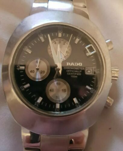 RADO STYLISH METAL WATCH CHRONOMETER OFFICIALLY CERTIFIED 100M NEEDS BATTERYS WatchCharts Marketplace