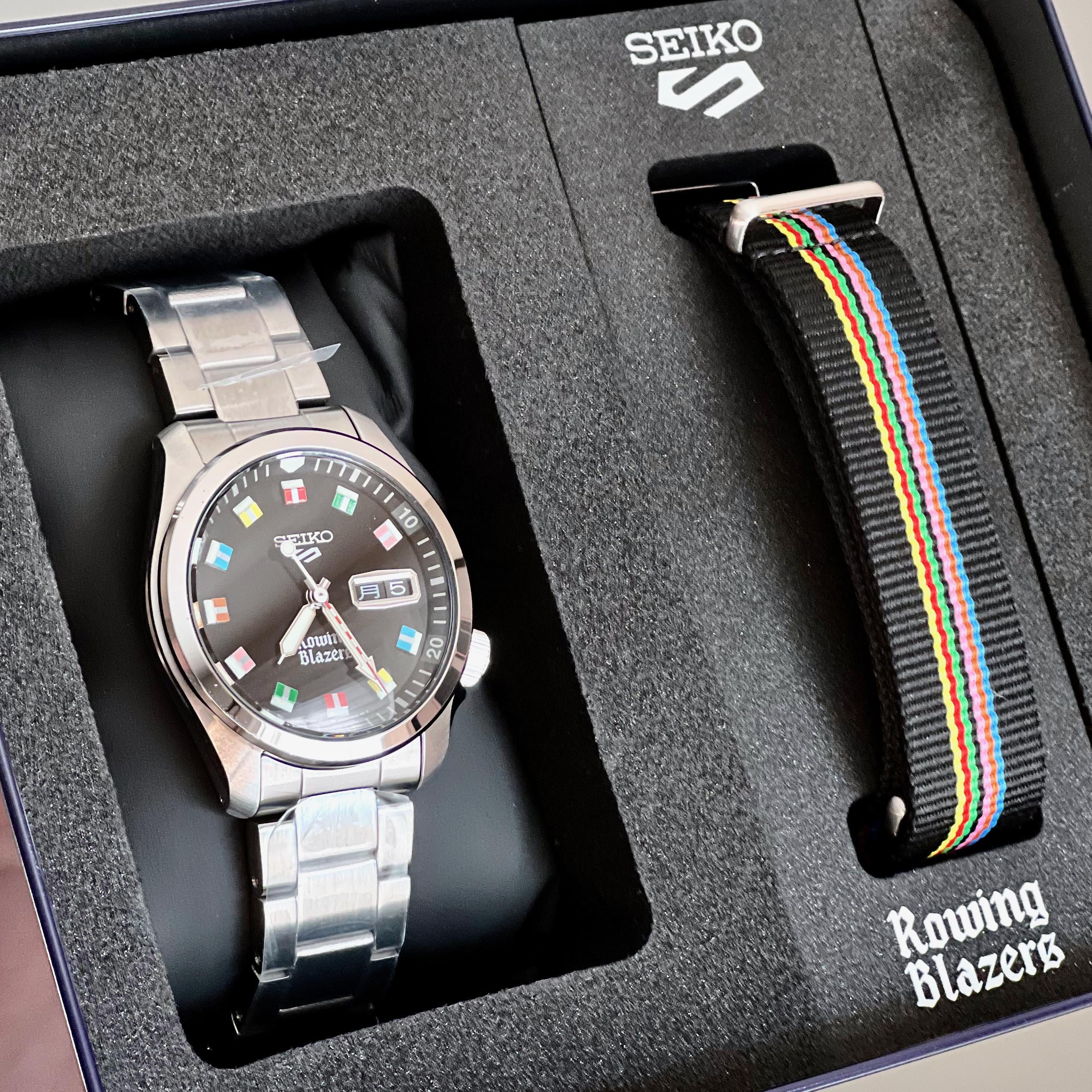 WTS] Seiko x Rowing Blazers LE (SRPJ63) /w Black Dial & Rainbow Indices |  WatchCharts