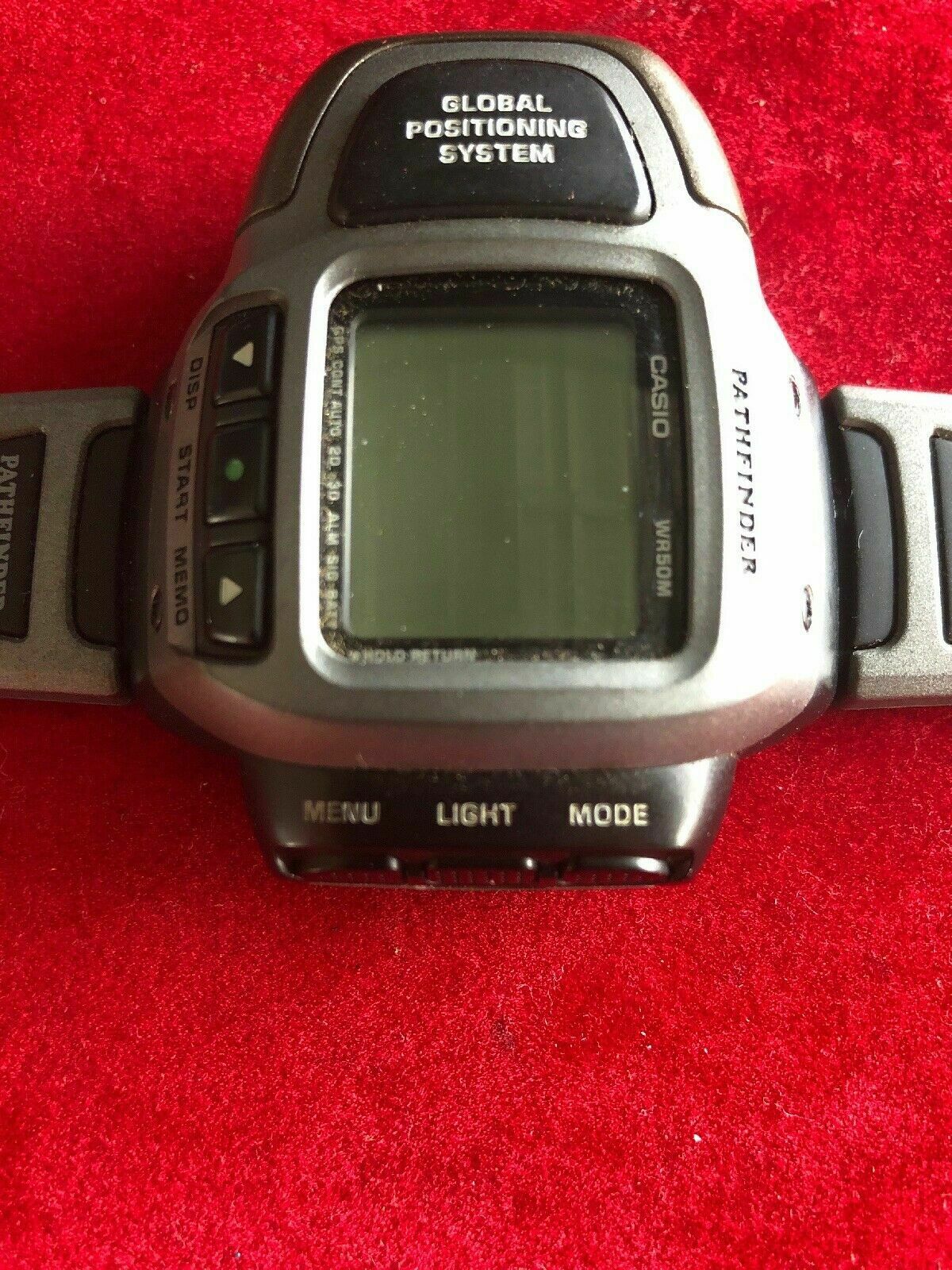 Casio Pathfinder Vintage GPS Watch PAT-2GP Made in Japan Nice but Untested  | WatchCharts Marketplace