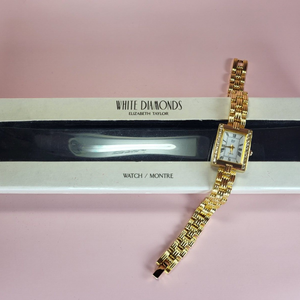 Elizabeth taylor white diamonds watch online value