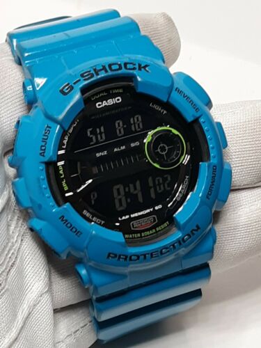 g shock sky blue watch