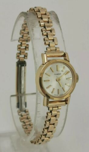 Vintage 1950s Cortebert 17 Jewels Gold Plated Cal 654 1 Swiss Made