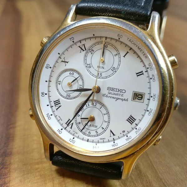 Montre Pulsar Seiko SZ051 Vintage - Chronographe Avec Alarme - Mouvement Quartz - Neuf Avec étiquettes