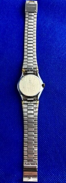 Vintage Piaget Stainless Steel Swiss Quartz Watch Gold Tone 2