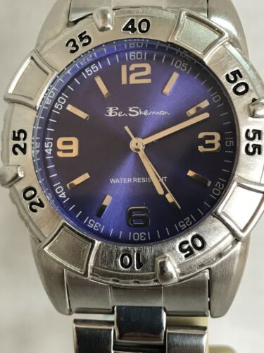 Ben Sherman Men s Analogue Blue Dial Stainless Steel Bracelet Watch S098 WatchCharts Marketplace