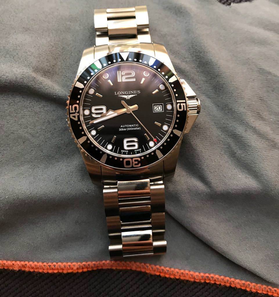 TRADED Longines Hydroconquest black dial 41mm Cal. L619 888