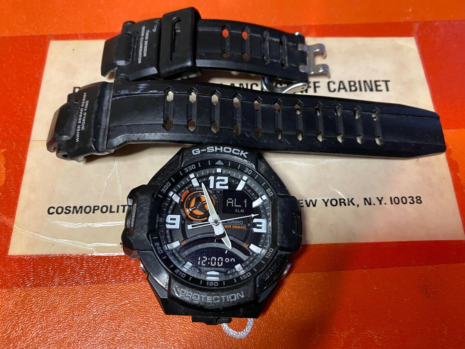 CASIO G-Shock GA-1000 Wrist Watch 5302 Parts or Repair 