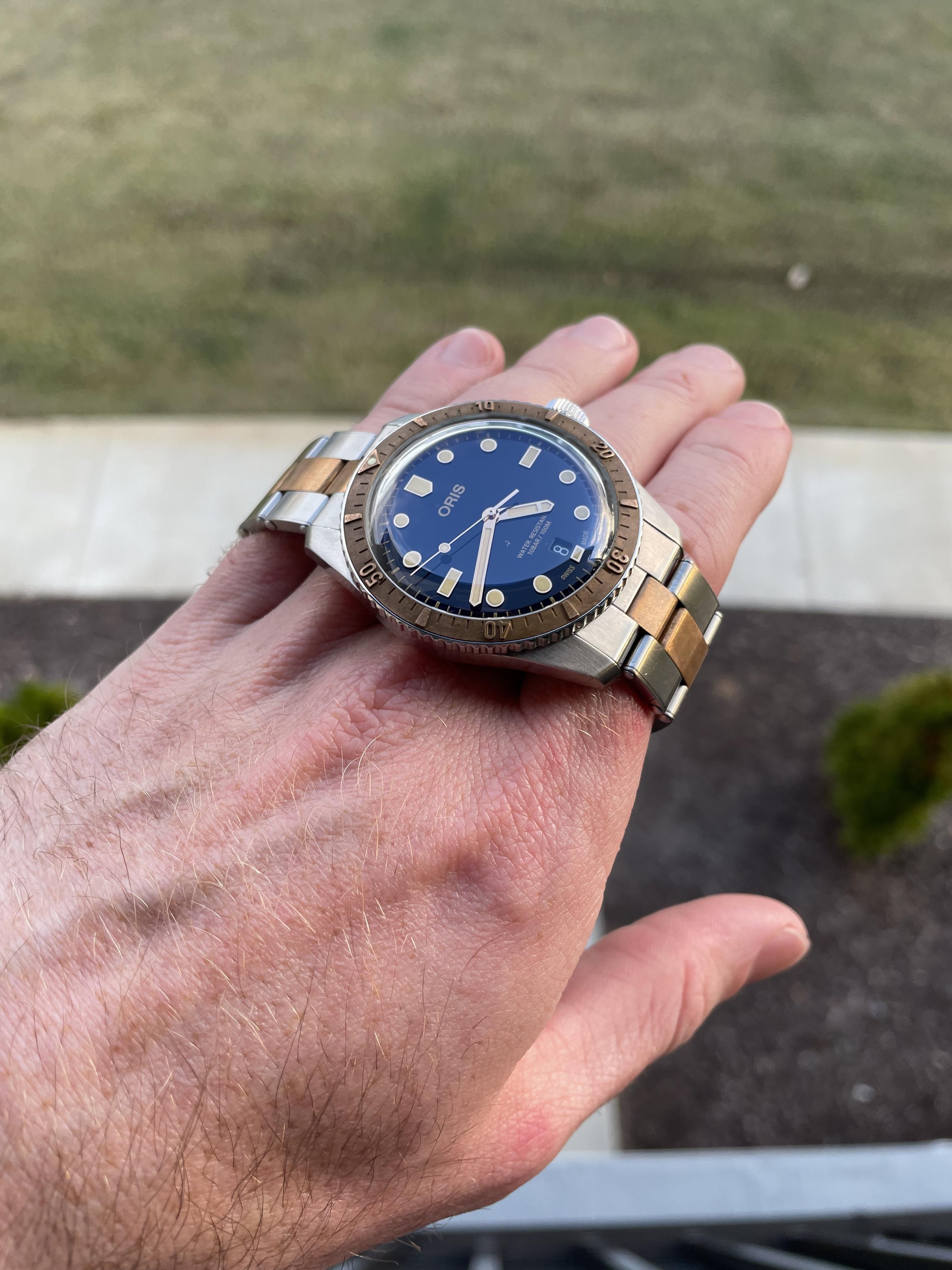 WTS Oris Diver Sixty Five Bico Bronze and Steel CONUS