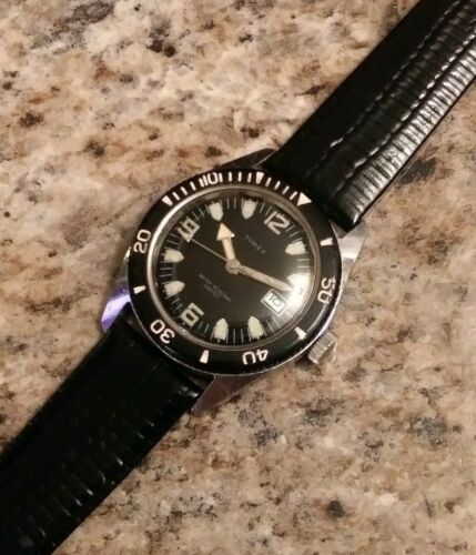 Vintage Ultra Rare 1970 Timex Skin Diver 200Ft Men's Divers Watch