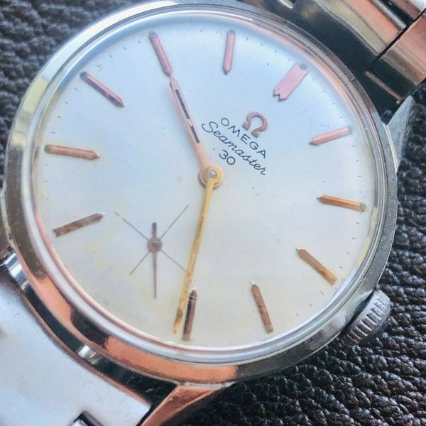 Vintage Omega Seamaster 30, 1962, Ref 125.003-62, Rose Gold Indices ...